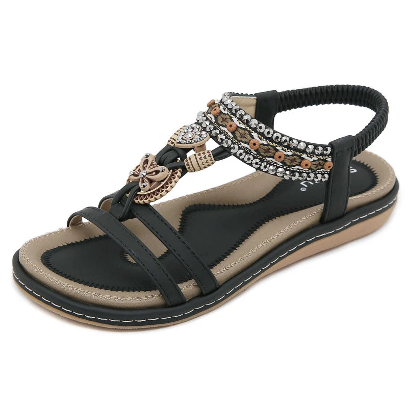 Elastic Band Summer Beach Sandals For Women