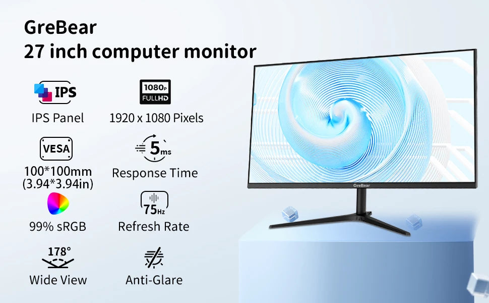 27-inch Computer Monitor Screen