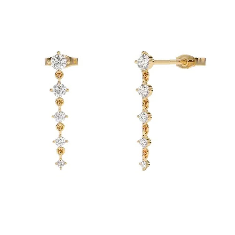 Dainty Gold Drop Earrings for Women