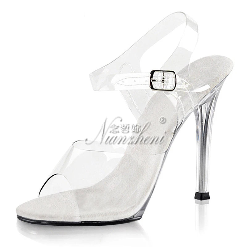 Rhinestone Soles Stripper Sandals
