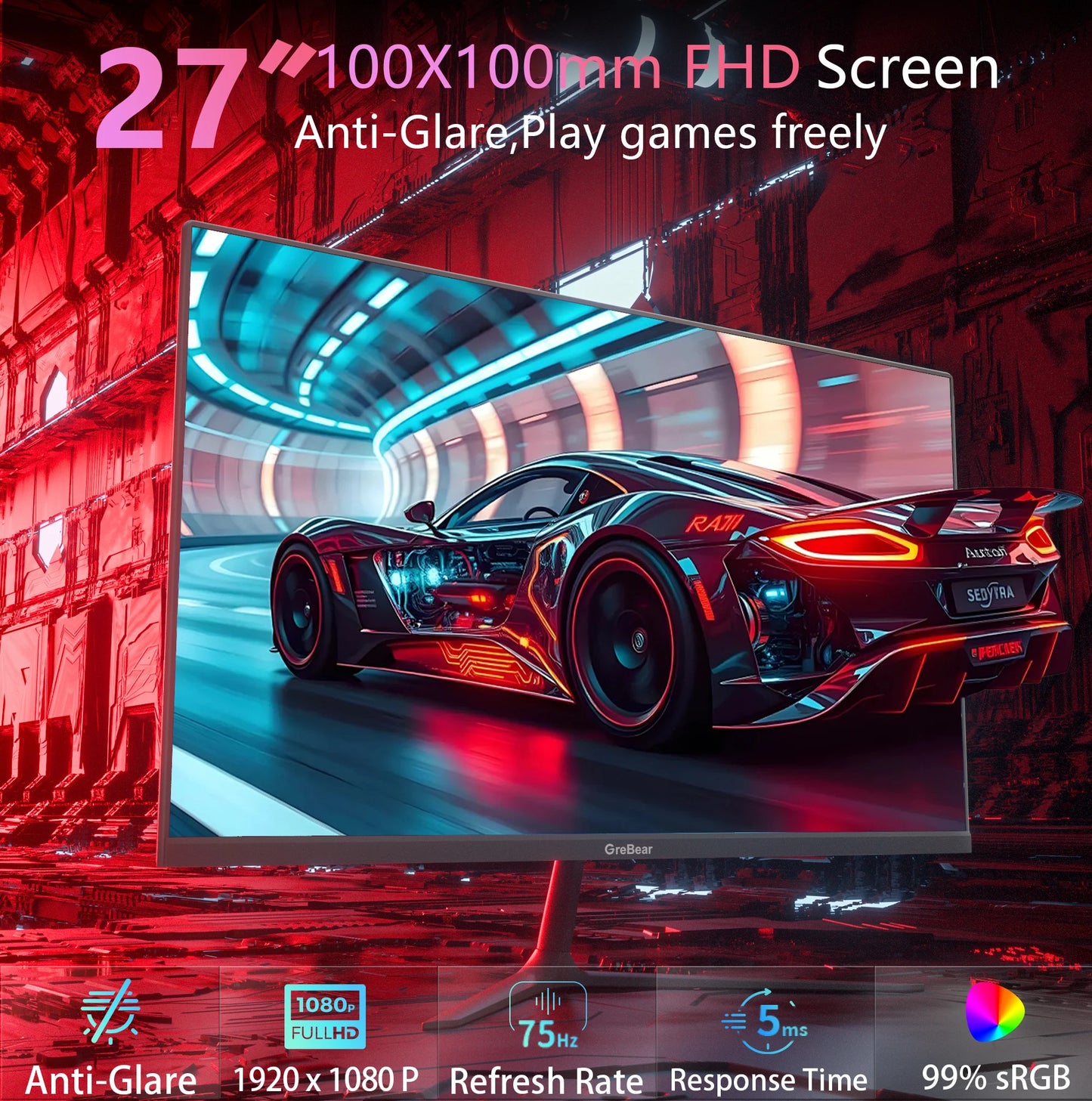 27-inch Computer Monitor Screen