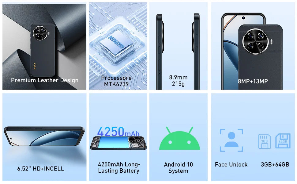 XGODY Android,6.5 inch Screen Smartphone