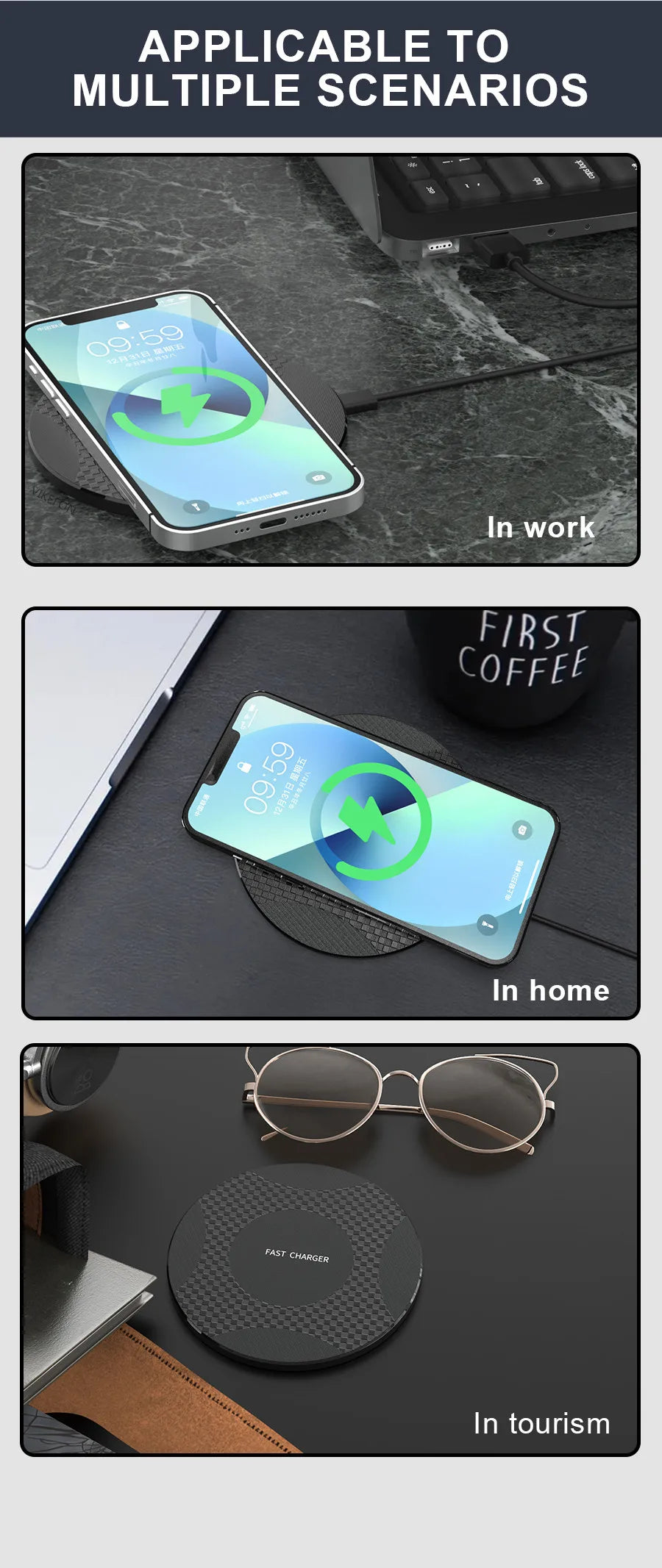 10W Fast Wireless Charging Pad