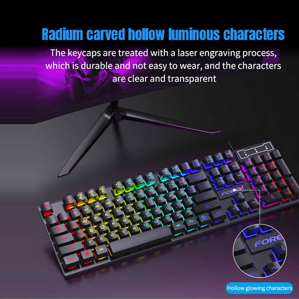 104 Keys Wired Gaming Keyboard
