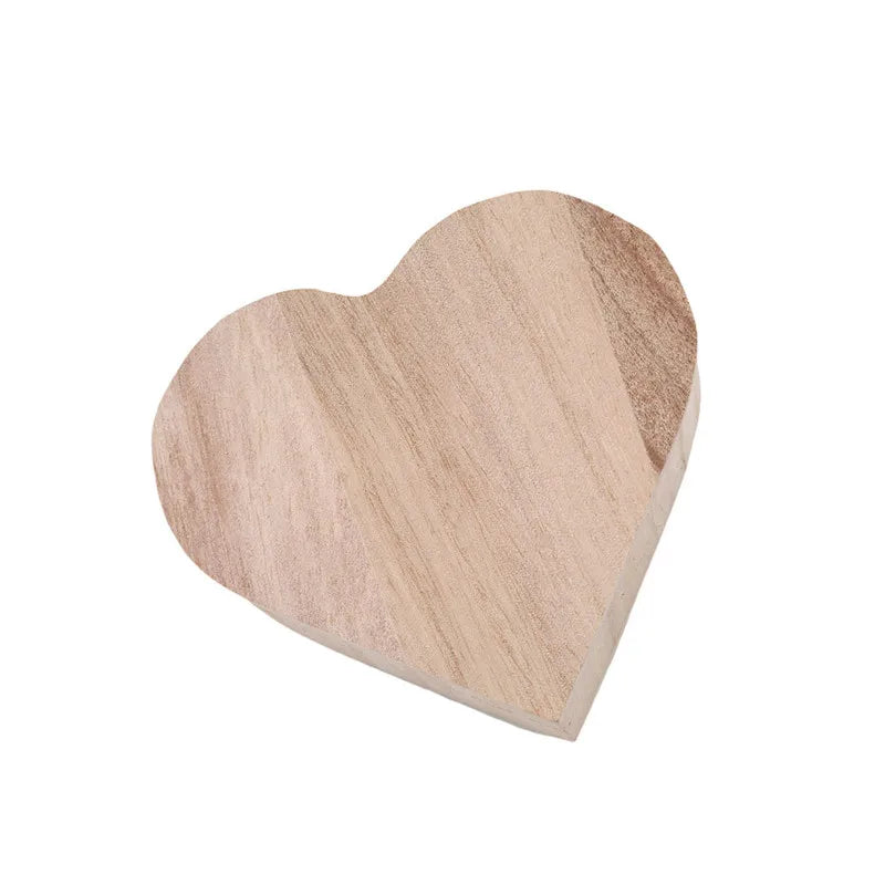 Heart Shape Wood Jewelry Box