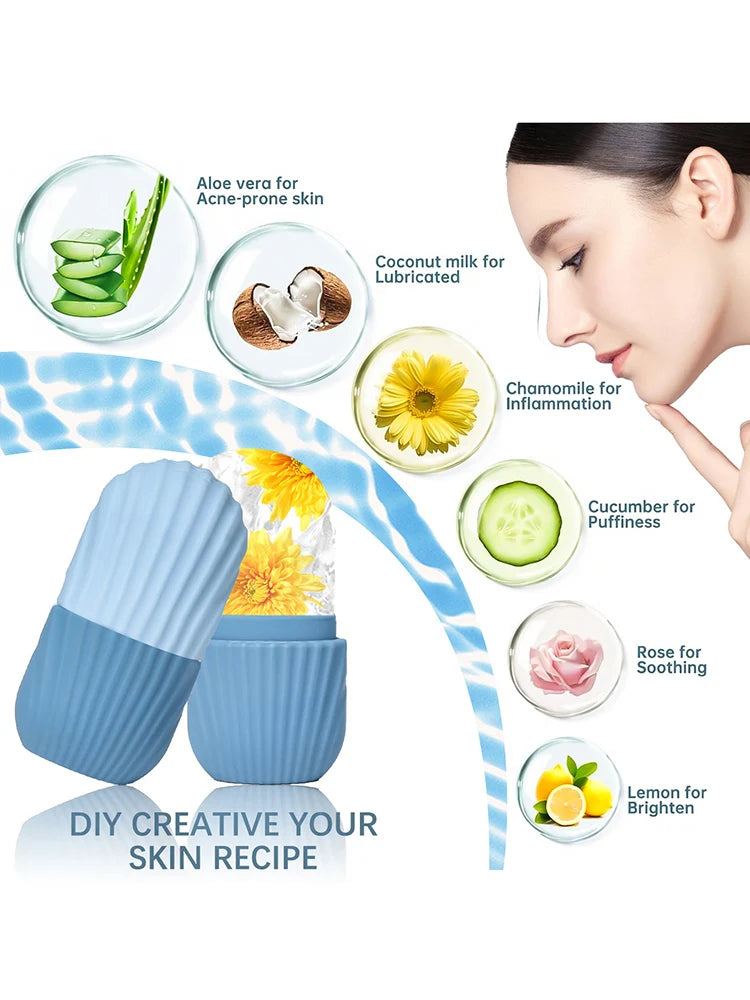 Silicone Ice Roller Massager for Skin Care