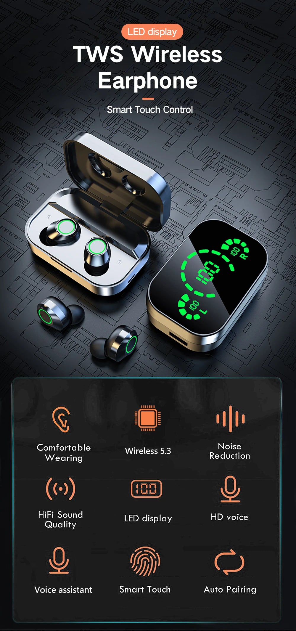 Wireless Bluetooth Earphones
