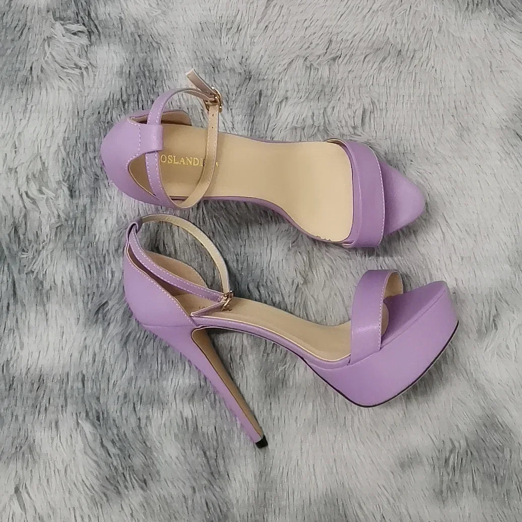 Supper Flash High Heels Patent Women's Sandals