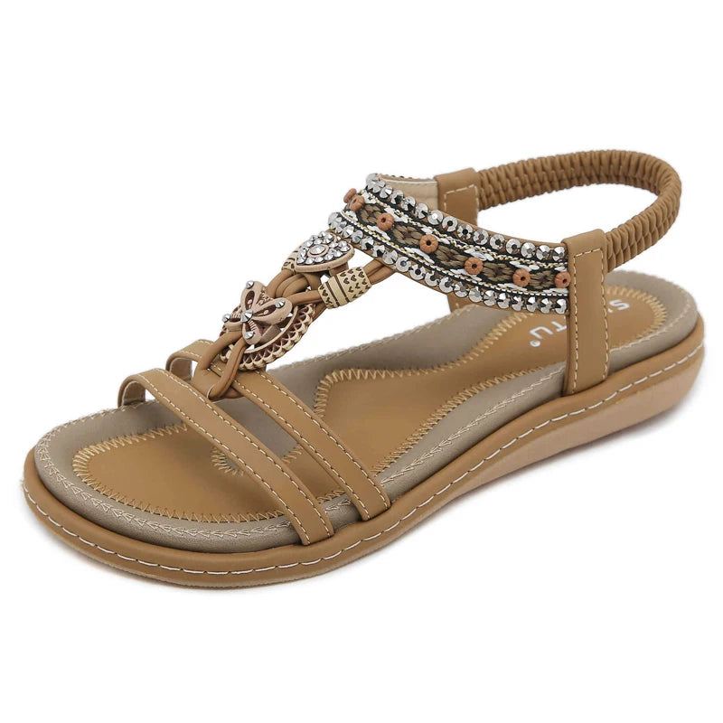 Elastic Band Summer Beach Sandals For Women