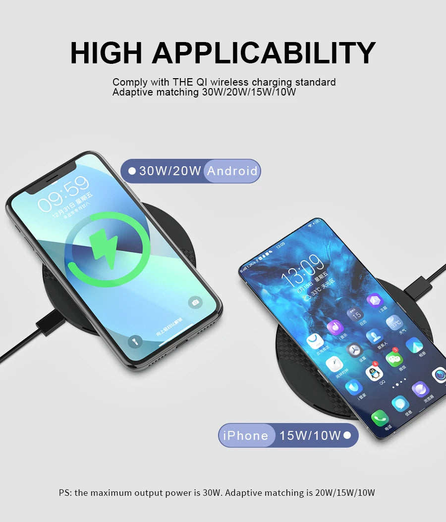 10W Fast Wireless Charging Pad