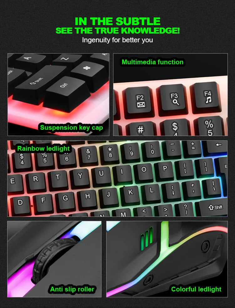 Illuminated keyboard & Mouse