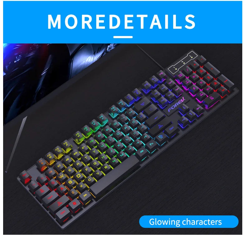 104 Keys Wired Gaming Keyboard
