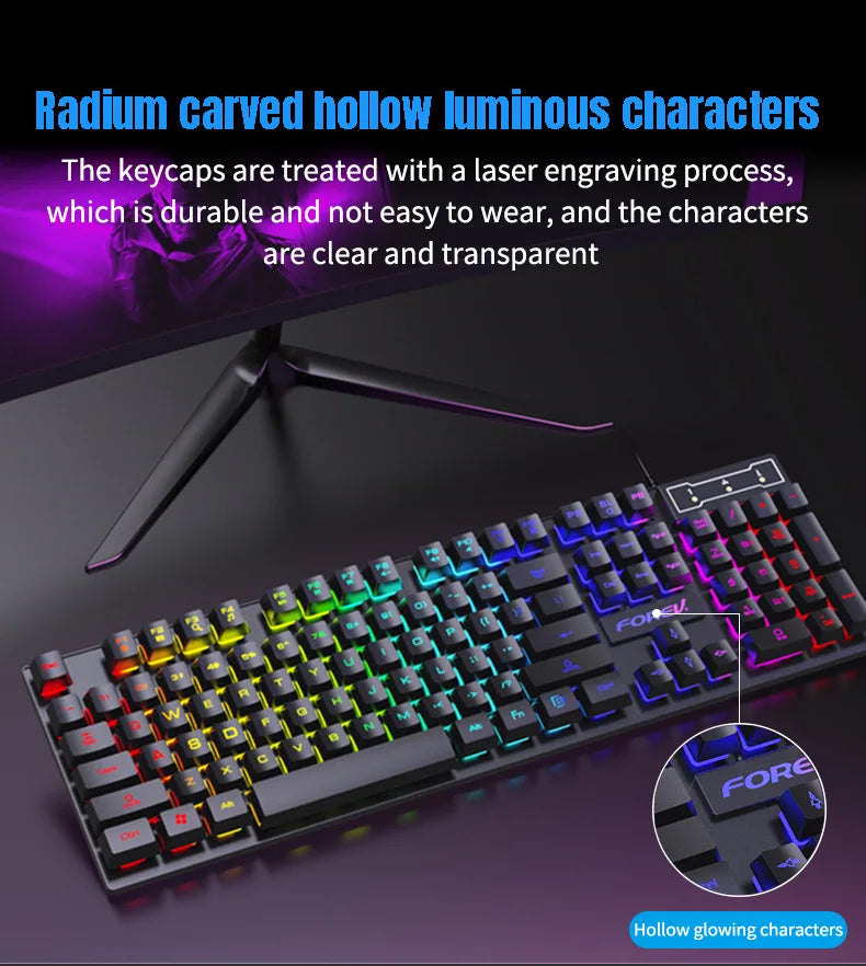 104 Keys Wired Gaming Keyboard