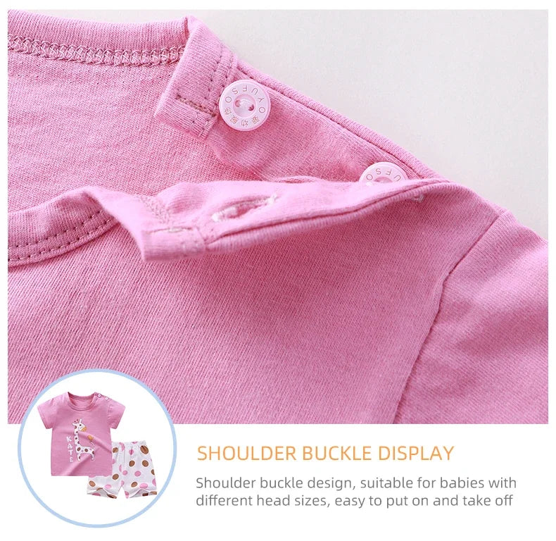 Unisex T-shirt Shorts 2PCS Set