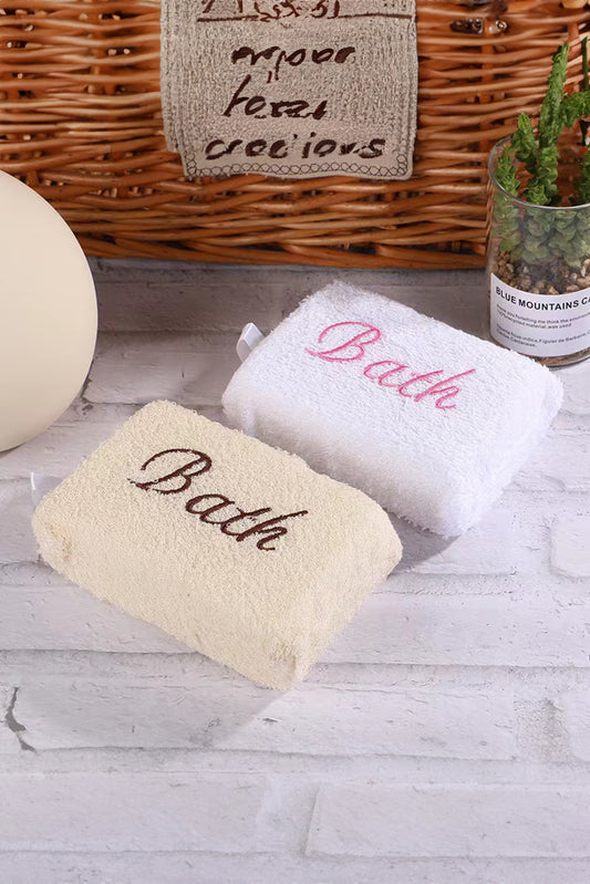 White Natural Loofah Bath Sponge