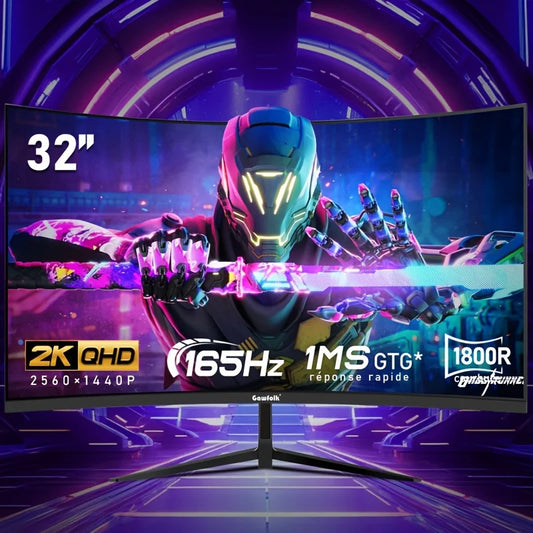 32-inch Ultra-Wide Curved Gaming Computer Monitor