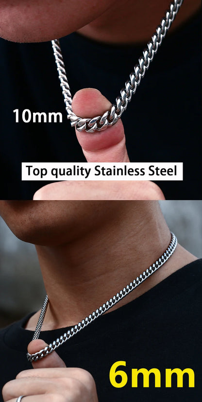 Cuban Link Chains Chokers Necklace For Men