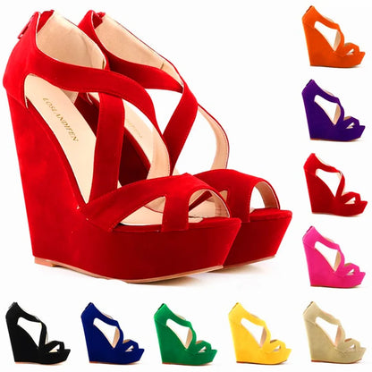Cross Cut-Outs Women's Sandals