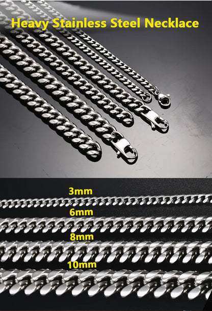 Cuban Link Chains Chokers Necklace For Men