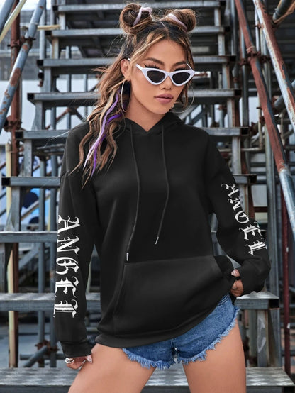 Beautiful Angel Wings Printed Hoodie For Women