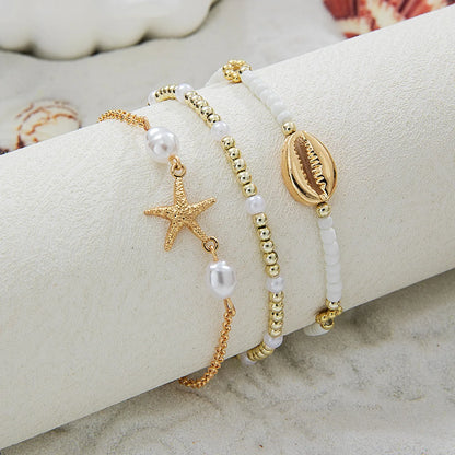 3Pcs Summer Shell Bracelet Set For Women
