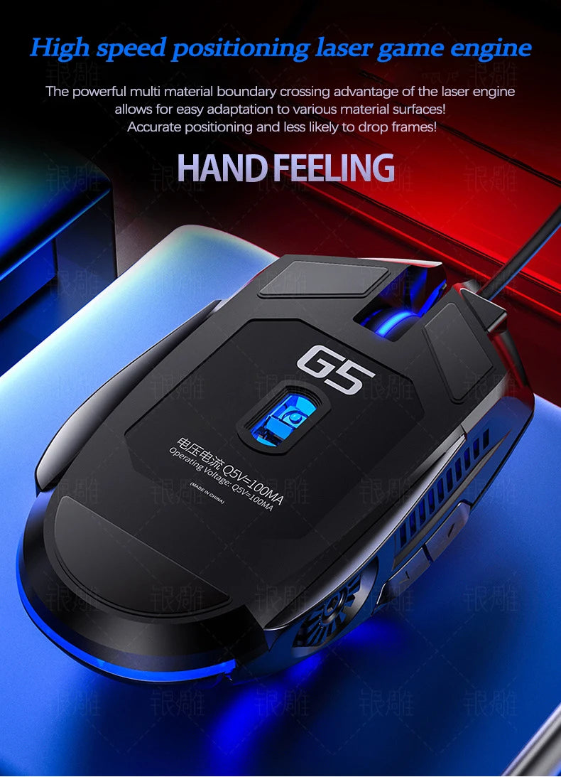 Wired Illuminated Gaming Mouse