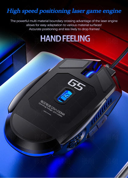 Wired Illuminated Gaming Mouse