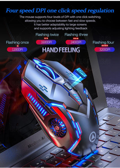 Wired Illuminated Gaming Mouse
