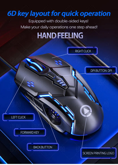 Wired Illuminated Gaming Mouse