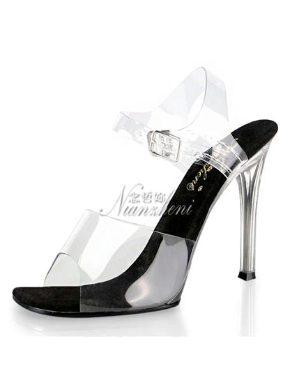 Rhinestone Soles Stripper Sandals