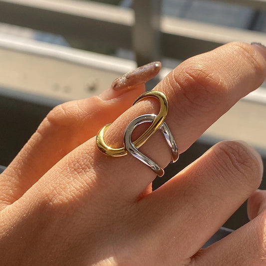 Smooth Irregular Women's Open Ring