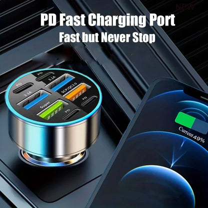 8 in 1 USB Car Phone Charger