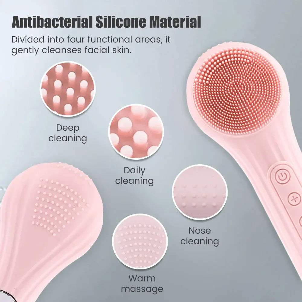 Vibration Roller Gavial Massage Brush Cleaner