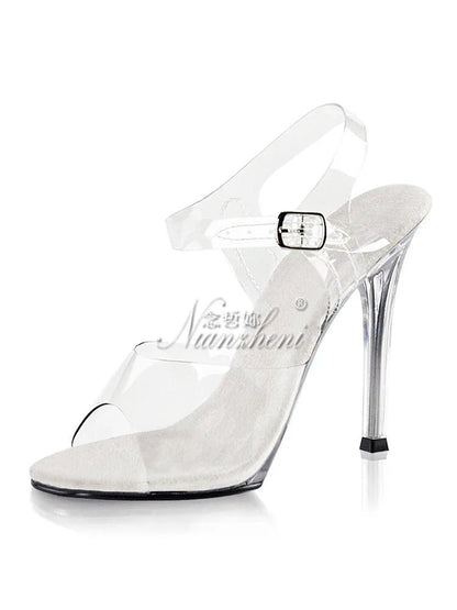 Rhinestone Soles Stripper Sandals