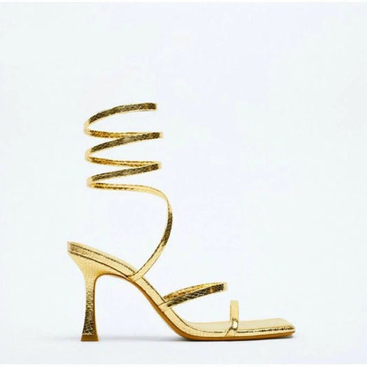 Thin High Heel Narrow Band Rome Women's Sandals