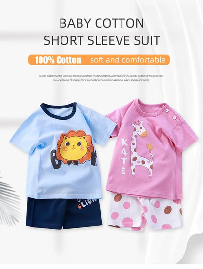 Unisex T-shirt Shorts 2PCS Set