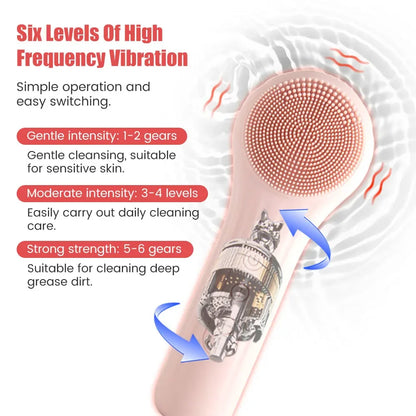 Vibration Roller Gavial Massage Brush Cleaner