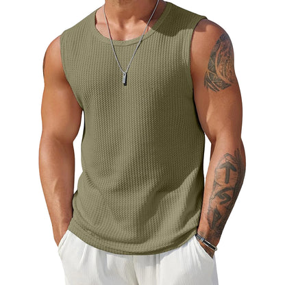 Men's Ribbed Sleeveless Tank Tops