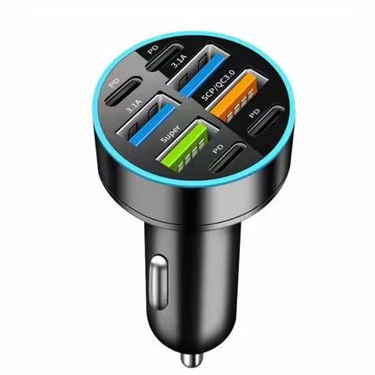 8 in 1 USB Car Phone Charger