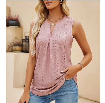V-Neck Sleeveless Tops for Women