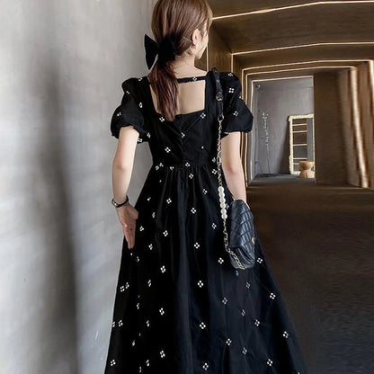 Elegant Women's Midi Floral Print Dress