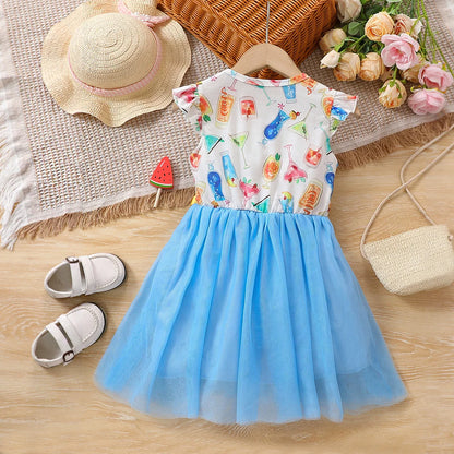 Cute Pattern Ball Gown Princess Dress