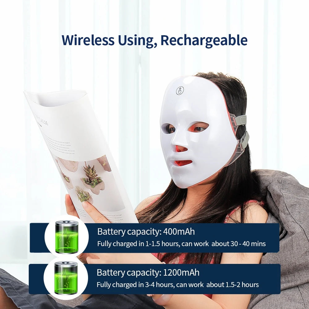 Rechargeable Facial LED Mask
