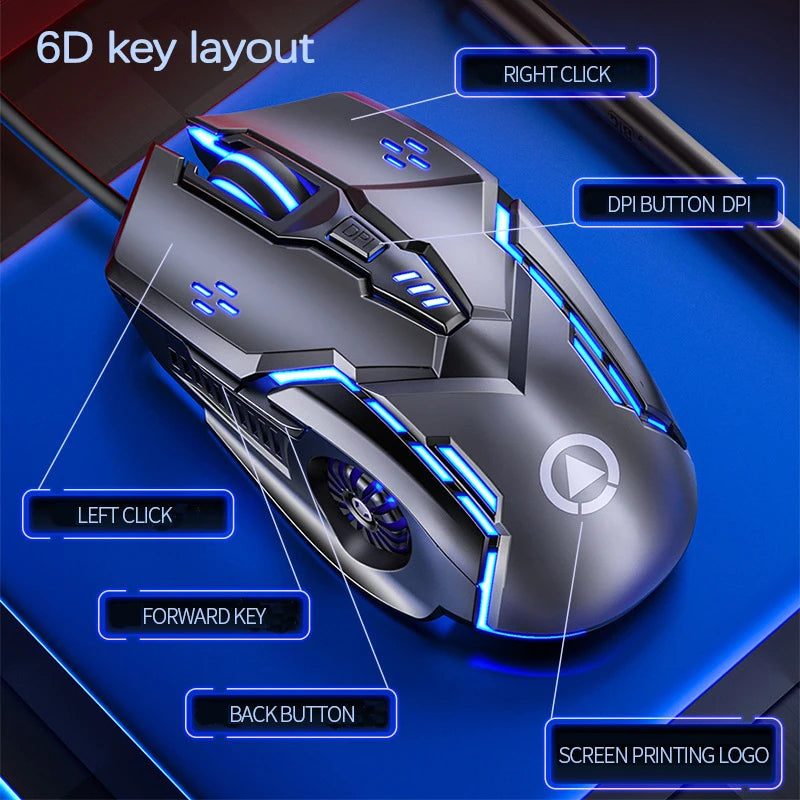 Wired Illuminated Gaming Mouse