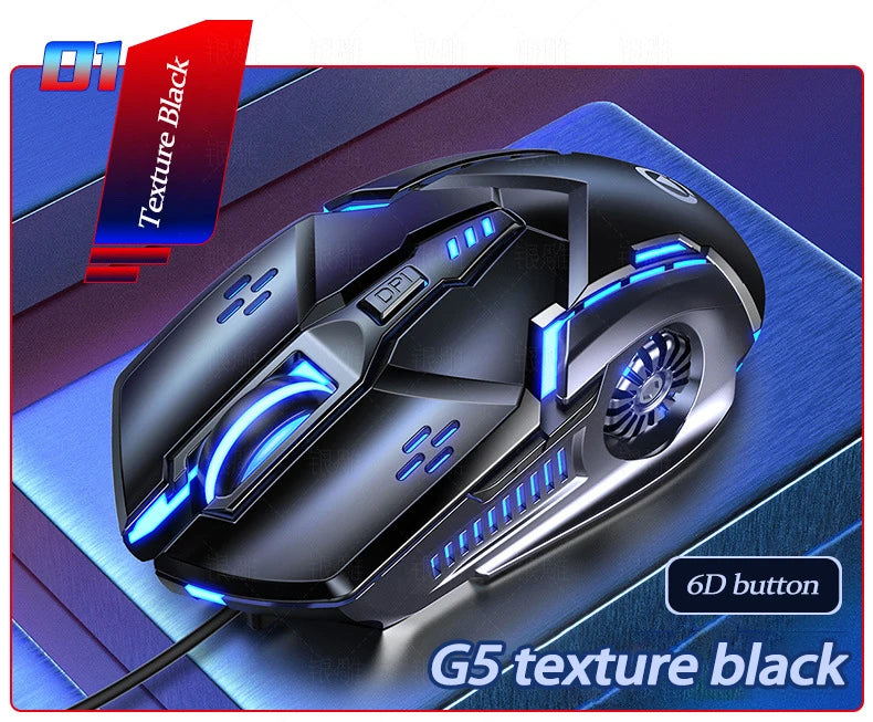 Wired Illuminated Gaming Mouse