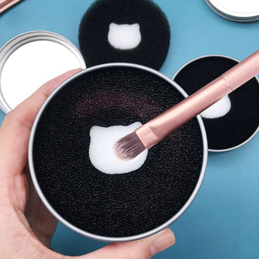 Makeup Brush Cleaner Sponge Box