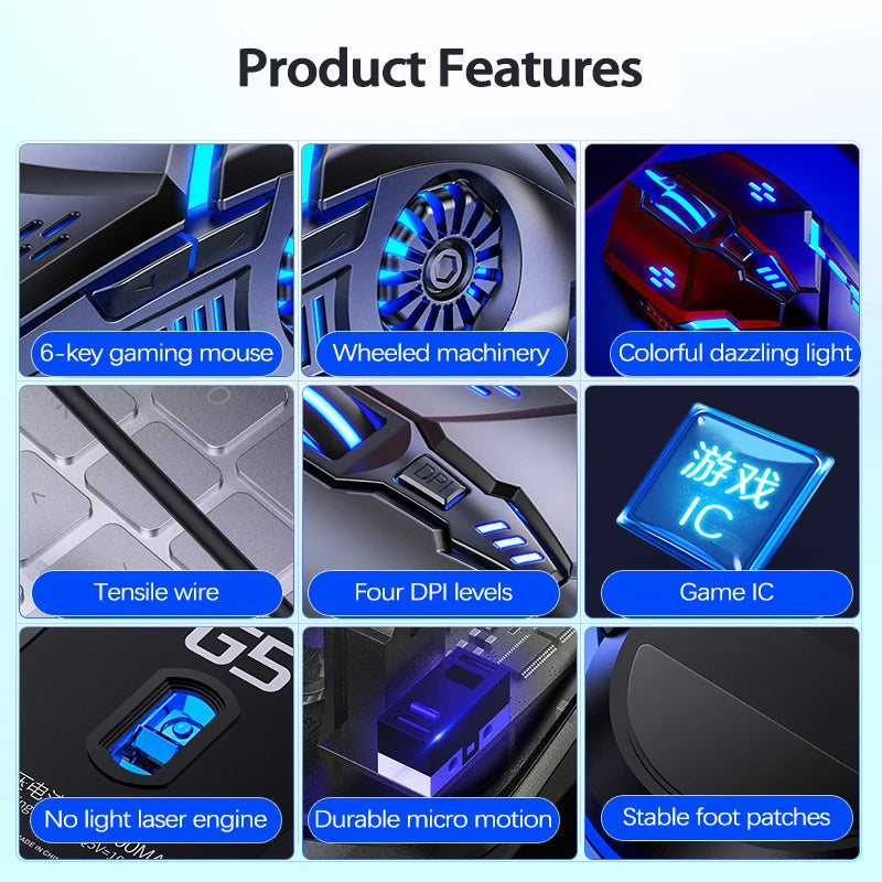 Wired Illuminated Gaming Mouse