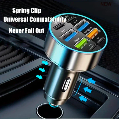 8 in 1 USB Car Phone Charger