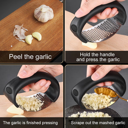Manual Curve Garlic Press Crusher