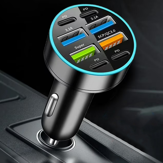 8 in 1 USB Car Phone Charger